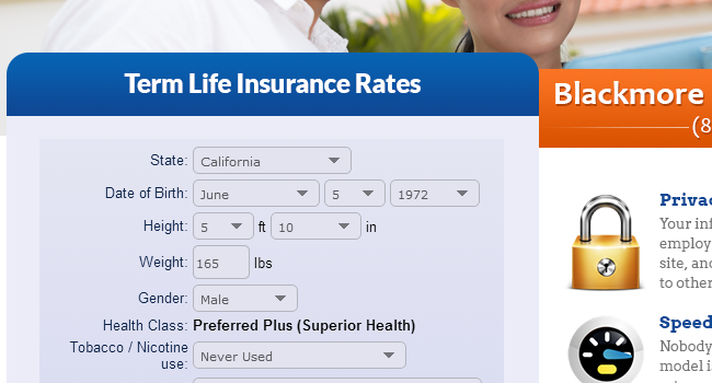 Life Insurance Landing Page Website Design